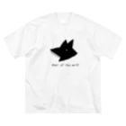 kazukiboxの狼の遠吠え ビッグシルエットTシャツ