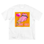 カクウレコードのLOVE♡CREAM ビッグシルエットTシャツ