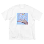 ないものねだりのMarionette(blue) ビッグシルエットTシャツ