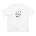 tacotuesdayのにゃんこバスケットボール ビッグシルエットTシャツ