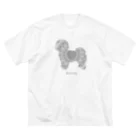 AtelierBoopの花月 ピジョンフリーゼ Big T-Shirt