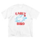 inanimate35のearly birdくん ビッグシルエットTシャツ