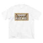 otaruuniの遠距離Tシャツ(ベージュ) ビッグシルエットTシャツ