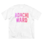 JIMOTO Wear Local Japanの足立区 ADACHI WARD Big T-Shirt