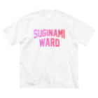 JIMOTO Wear Local Japanの杉並区 SUGINAMI WARD ビッグシルエットTシャツ