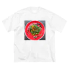 料理するよの春菊とオレンジのサラダ ビッグシルエットTシャツ