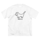 サメ わりとおもいのわりとゆるい線だけのねこ Big T-Shirt