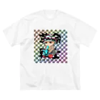 kusaoka-jirouの天野きゅん💖ビックリマンシールEdition ビッグシルエットTシャツ