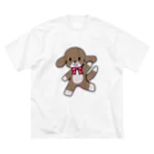 桃星雲 〜小桜みみなのお店〜の踊る犬 ビッグシルエットTシャツ
