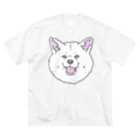 春風工房の秋田犬ハッピースマイル白毛 Big T-Shirt