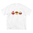 little lion house公式ショップ（大人のためのねこ）のCUPCAKES Big T-Shirt