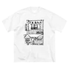 気ままに創作　よろず堂の精肉店モノクロ Big T-Shirt