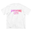JIMOTO Wear Local Japanの尼崎市 AMAGASAKI CITY ビッグシルエットTシャツ