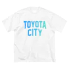 JIMOTOE Wear Local Japanの豊田市 TOYOTA CITY ビッグシルエットTシャツ