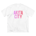 JIMOTOE Wear Local Japanの秋田市 AKITA CITY Big T-Shirt