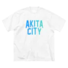 JIMOTOE Wear Local Japanの秋田市 AKITA CITY Big T-Shirt