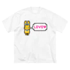 manaのドット絵風うさぎ「LOVE」 ビッグシルエットTシャツ