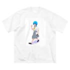 wmatpmentの日直セーラー女の子 ビッグシルエットTシャツ