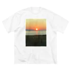 風景 Sophieの夕陽 ビッグシルエットTシャツ