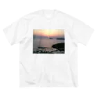 hadasi👣の夕日 ビッグシルエットTシャツ