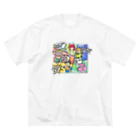 gusukuのR3 Leagueテーマ ビッグシルエットTシャツ