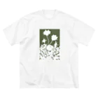 気ままに創作　よろず堂の花咲く小径④みどり ビッグシルエットTシャツ