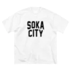 JIMOTOE Wear Local Japanの草加市 SOKA CITY ビッグシルエットTシャツ