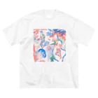 リラックスバッテリーの公園disco ビッグシルエットTシャツ