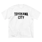 JIMOTOE Wear Local Japanの豊川市 TOYOKAWA CITY ビッグシルエットTシャツ