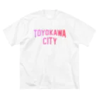 JIMOTOE Wear Local Japanの豊川市 TOYOKAWA CITY ビッグシルエットTシャツ