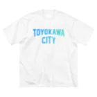 JIMOTOE Wear Local Japanの豊川市 TOYOKAWA CITY ビッグシルエットTシャツ