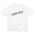 SANKAKU DESIGN STOREのGood Bye! カジュアル黒 ビッグシルエットTシャツ