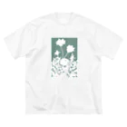 気ままに創作　よろず堂の花咲く小径③あお Big T-Shirt