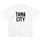 JIMOTO Wear Local Japanの多摩市 TAMA CITY ビッグシルエットTシャツ