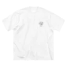 kuroyan-nuのぽっけくん 02 モノクロ ビッグシルエットTシャツ