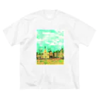 ふわりの絵画のような街（元気色） Big T-Shirt