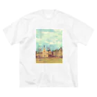 ふわりの絵画のような街（冬色） Big T-Shirt