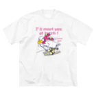 イラスト MONYAAT のCT75あひるのおひるさんのスキーＡ ビッグシルエットTシャツ