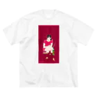 雅梅餃子のチャイナ娘 루즈핏 티셔츠
