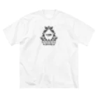 ゆーきんぐⓤのU-KING 1stLOGO　''kuro''  ビッグシルエットTシャツ