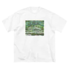 Art Baseのクロード・モネ / Claude Monet / 1899 / Waterlilies and Japanese Bridge ビッグシルエットTシャツ