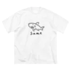 サメ わりとおもいのシンプルなSame ビッグシルエットTシャツ