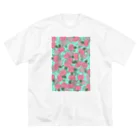 momoseの薔薇青磁 ビッグシルエットTシャツ