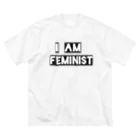 22Oclockのフェミニスト I AM FEMINIST ビッグシルエットTシャツ