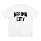 JIMOTO Wear Local Japanの練馬区 NERIMA CITY ロゴブラック ビッグシルエットTシャツ