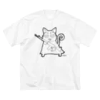 __HEARTBEAT__のぐへねこ ビッグシルエットTシャツ