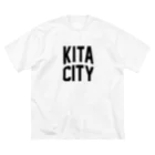 JIMOTOE Wear Local Japanの北区 KITA CITY ロゴブラック ビッグシルエットTシャツ