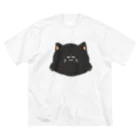 おひまみさたっくのふっくら猫（ガン見） ビッグシルエットTシャツ