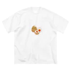 Draw freelyのおでん　卵 ビッグシルエットTシャツ