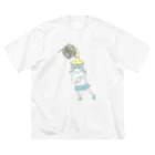  「  Ｔシャツとかつくるよ  」のホルン少女 ビッグシルエットTシャツ